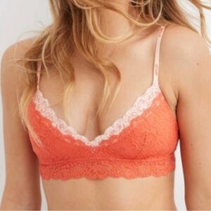 NWT Aerie Real Happy Wireless Lightly Lined Lace Bra
